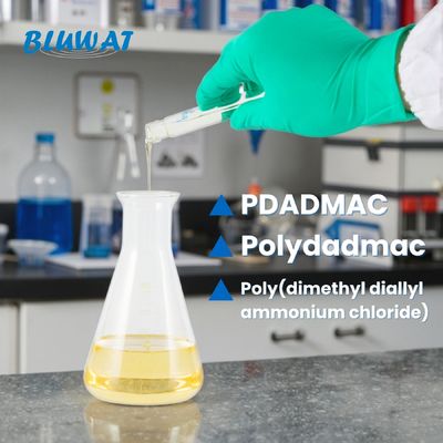 Mua PDADMAC Polyme Cationic Polyelectrolyte Muối Amoni Bậc Bốn Polymer Dùng Để Cố Định Màu Dệt May Và Khử Màu Nước Thải Nhuộm | Hóa chất Bluwat sản xuất trực tuyến