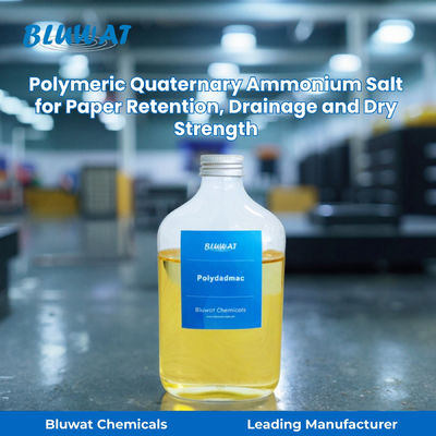 Mua Polymeric Quaternary Ammonium Salt Polydadmac for Paper Retention, Drainage and Dry Strength | Bluwat Chemicals sản xuất trực tuyến