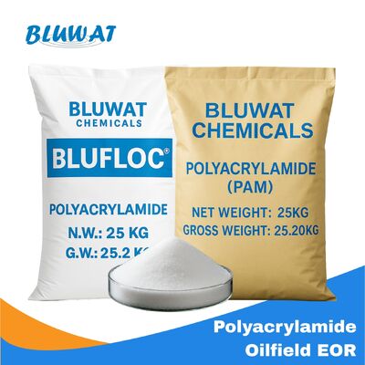 Mua HPAM Polyacrylamide độ nhớt cao với 5-25 triệu trọng lượng phân tử để cải thiện khôi phục dầu trong 25kg / túi sản xuất trực tuyến