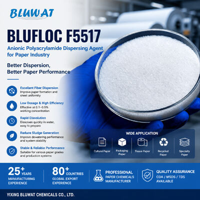 Mua BLUFLOC F5517 Chất phân tán polyacrylamide anionic cho ngành công nghiệp giấy sản xuất trực tuyến