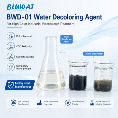 mua BWD-01 Chất làm mất màu nước CAS 55295-98-2 cho xử lý nước thải công nghiệp có màu sắc cao với hàm lượng rắn 50% sản xuất trực tuyến