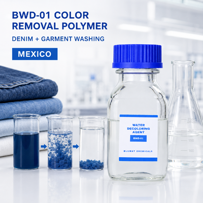 mua BWD-01 Cationic Polymer Water Decoloring Agent với hàm lượng rắn 50% cho nước thải giặt denim sản xuất trực tuyến