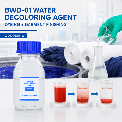 mua BWD-01 Chất làm mất màu bằng nước cho nhuộm dệt và chất thải hoàn thiện may mặc ở Colombia sản xuất trực tuyến