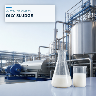 mua Nhũ tương Polyacrylamide Cation Tích điện cao để tách nước bùn dầu mỏ trong dạng nhũ tương lỏng sản xuất trực tuyến