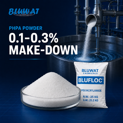 mua PHPA Powder Make-Down ở nồng độ dung dịch 0,1-0,3% sản xuất trực tuyến