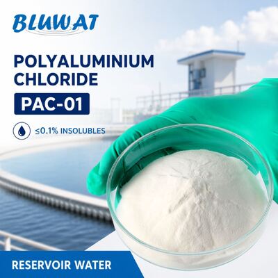 mua 0.1% Tối đa. Chất không tan 25kg Túi PAC-01 Polyaluminium Chloride dùng để làm trong nước hồ chứa sản xuất trực tuyến