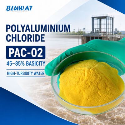 mua PAC-02 Polychlorua Nhôm Kiềm 45-85% Dạng Bột Vàng dùng cho xử lý nước độ đục cao sản xuất trực tuyến