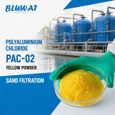 mua 30% Tối thiểu. Al2O3 Bột Vàng PAC-02 Polyaluminium Chloride cho Lọc Cát sản xuất trực tuyến