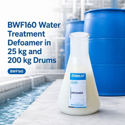 mua BWF160 Chất chống tạo bọt Silicone không ion cho nước thải với liều lượng 50-300 ppm trong thùng 25 kg và 200 kg sản xuất trực tuyến