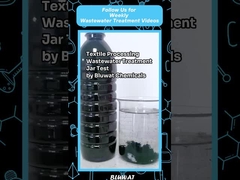 Xử lý nước thải dệt bằng cách đông máu và phồng