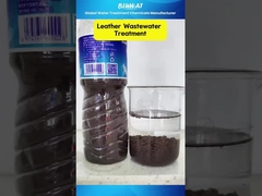 Thử nghiệm xử lý nước thải da. #DecolorizingAgent #PAM #BluwatChemicals #WastewaterTreatment